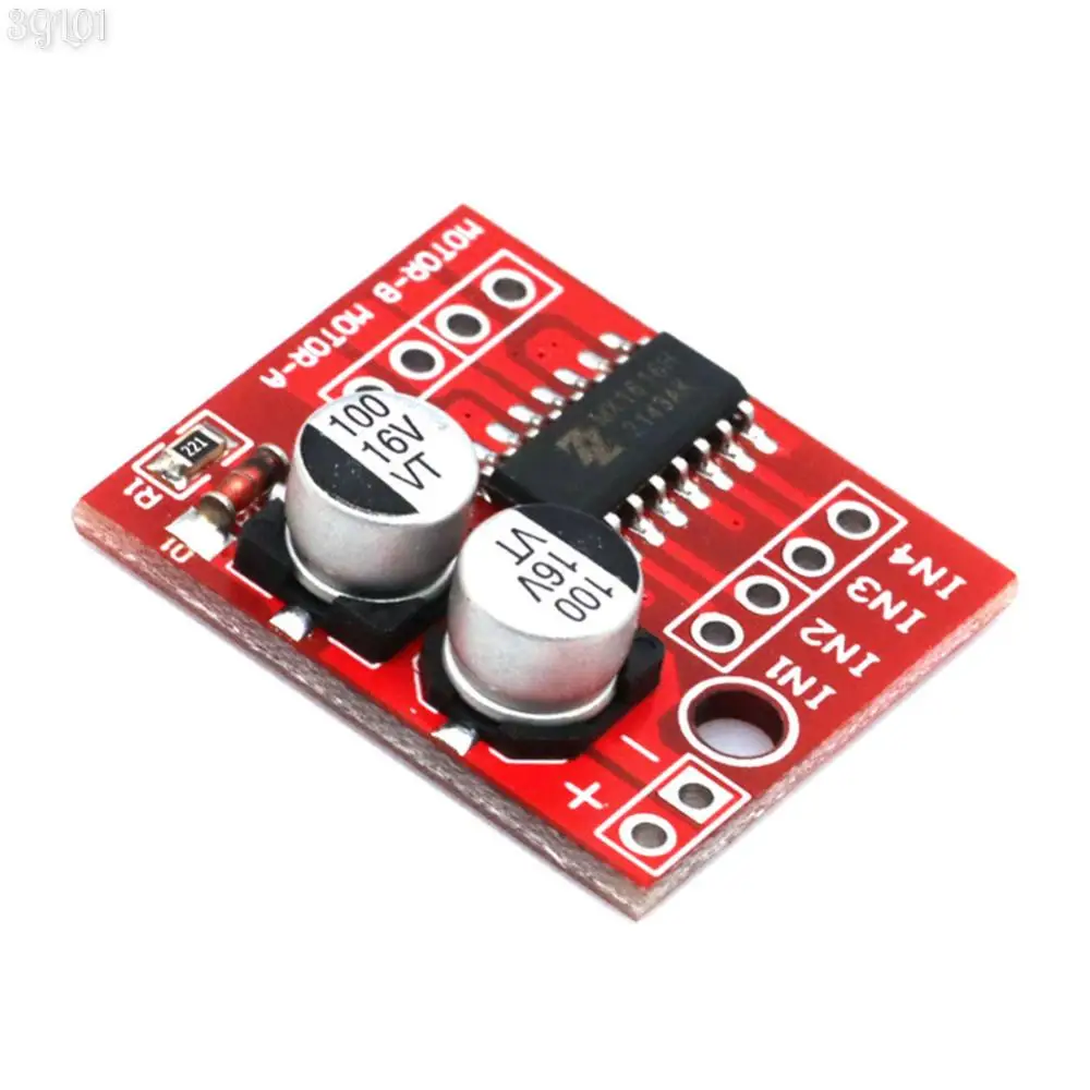 L298N-DC Motor Driver Board Module, 2-Way Dual H-Bridge Stepper Motor Driver, 2V-10V, 1.5A