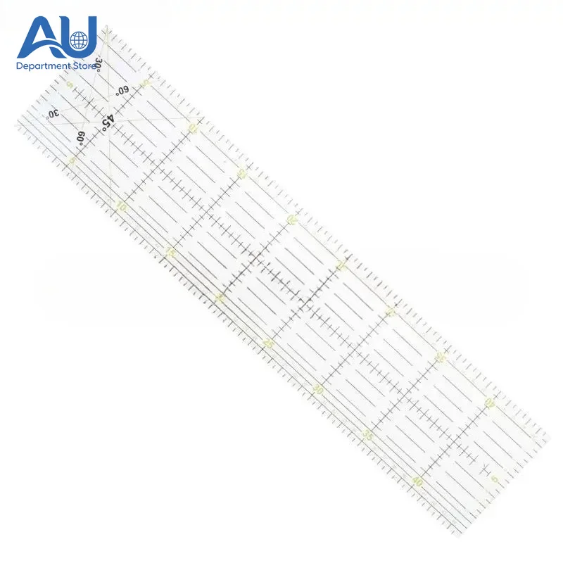 30/45/60cm Quilting Sewing Patchwork Ruler Cutting Tool Thick Transparent DIY