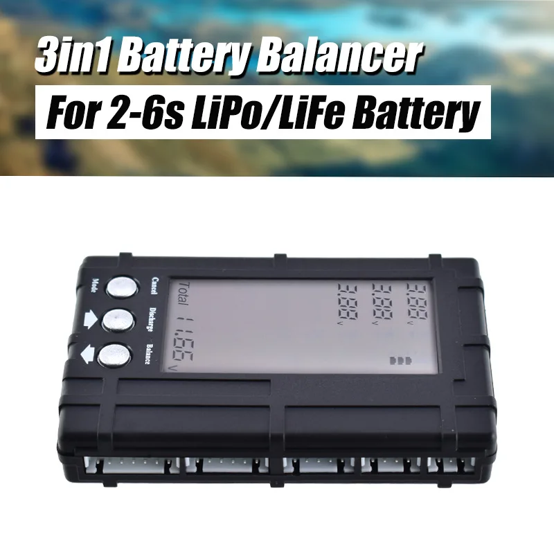 Discharger Balancer Meter Tester Voltage Digital Battery Capacity Checker RC 2-6s Servo LiPo Li-Fe NiMH Battery Tester