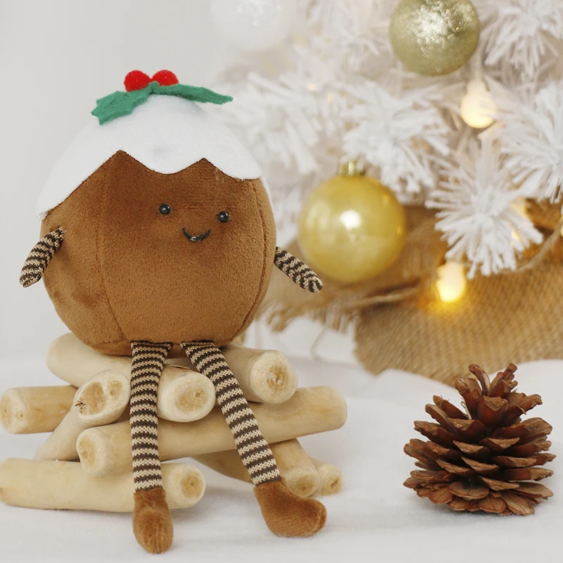 Christmas Decorations Christmas Tree Wreath Cake Wreath Shaped Plush Doll Ornament Holiday Decoration Home Decor for Christmas