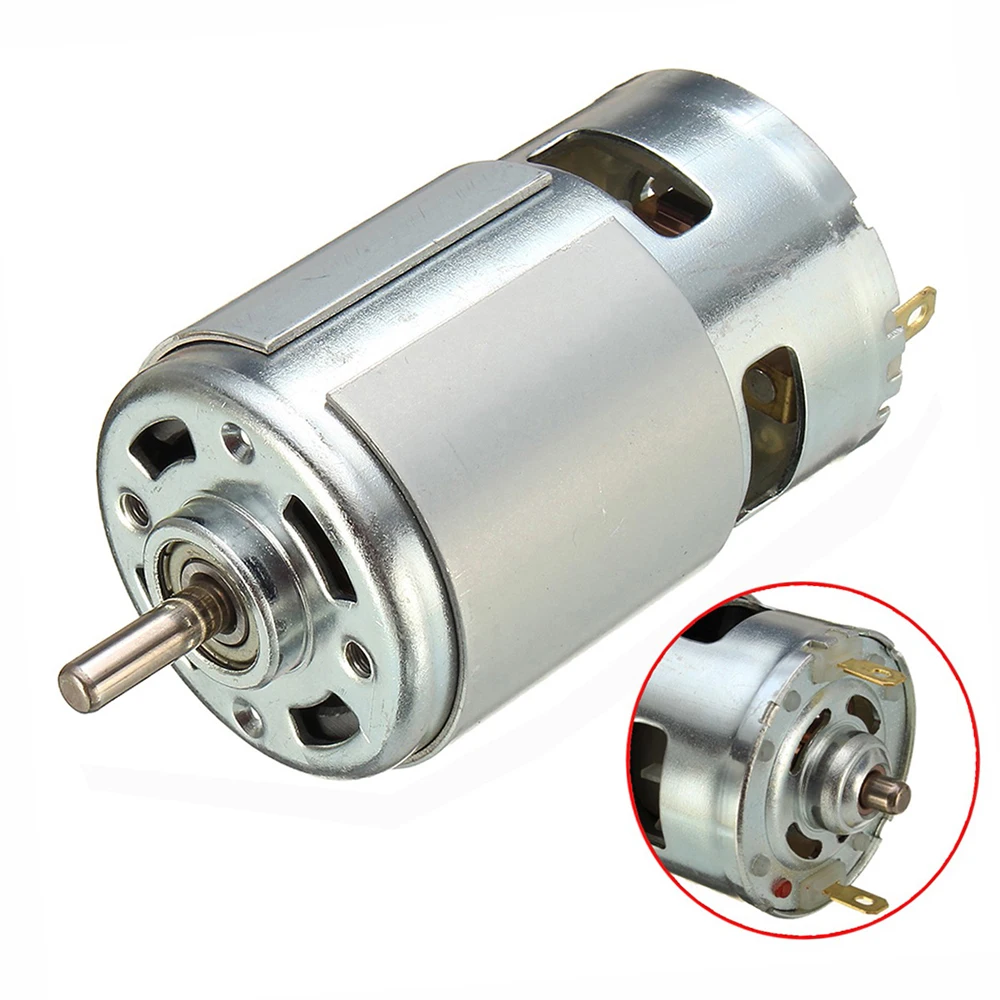 775 DC 12V-36V 3500-9000RPM Motor Ball Bearing Large Torque High Power Low Noise DC Motor Accessories Electrical Supply