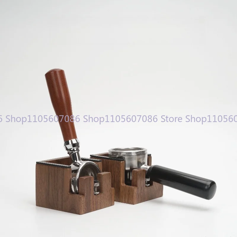 Coffee Pressing Base Coffee Machine 58 Handle Solid Wood Bracket Handless Adjustable Pressing Base