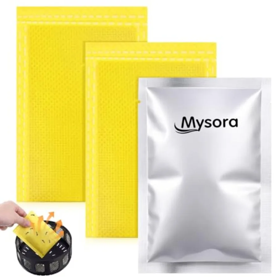 2 Pack Mosquito Attractant Lure Yellow Co2 Scent Bait Refill Compatible with All Insect Bug Zapper Traps, Long Lasting Catch Ra