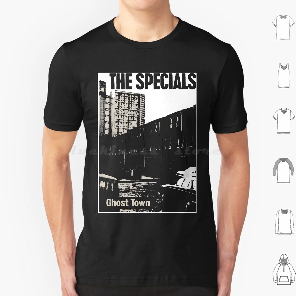 

Футболка The Specials-Ghost Town 6xl Хлопковая крутая футболка Punk Slaughter And The Dogs Cock Sparrer Discharge 80s Oi Subhumans The