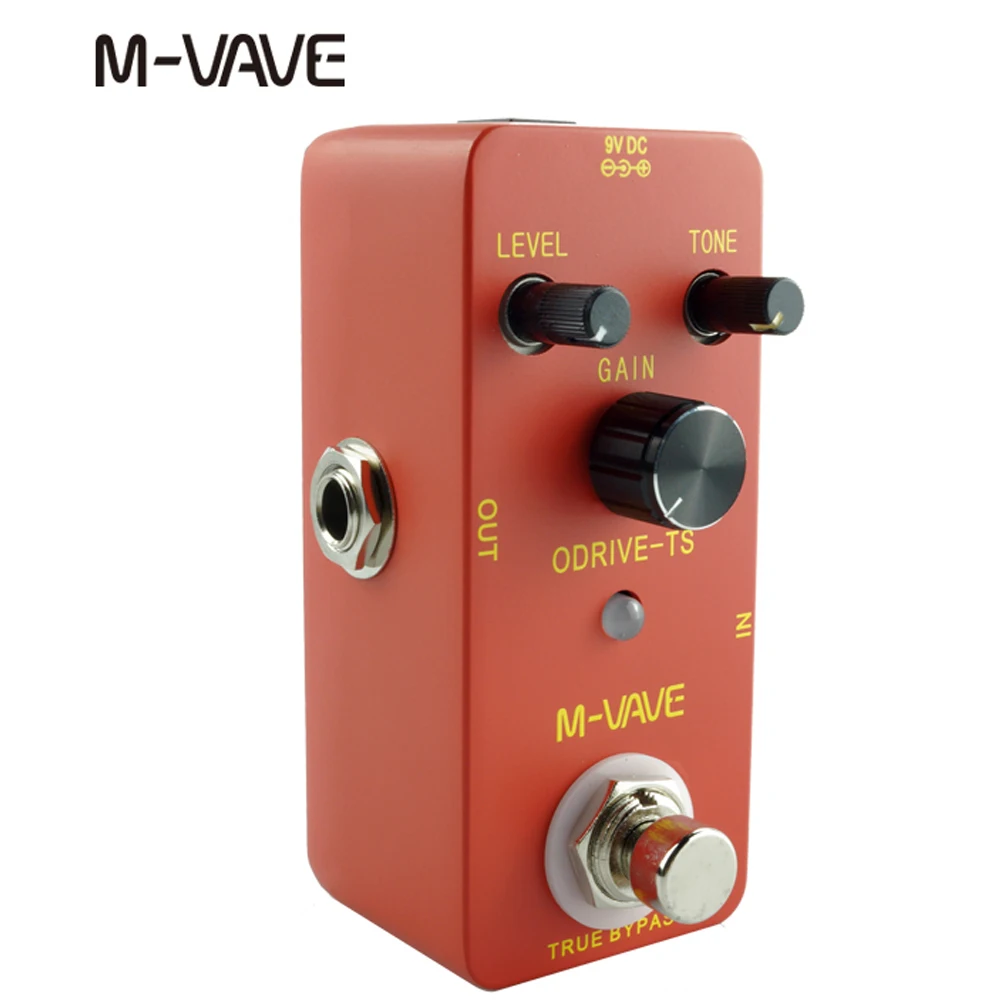 M-VAVE Overdrive TS تأثير الغيتار دواسة الغيتار كتلة واحدة تأثير جهاز صحيح تجاوز الغيتار دواسة أجزاء الغيتار وملحقاتها