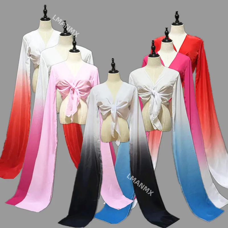 Water Sleeves Classical Peking Opera Tibetan for Adult Children Long Sleeve Fancy Dance Clothing Chinese Nation Yangko Dancewear