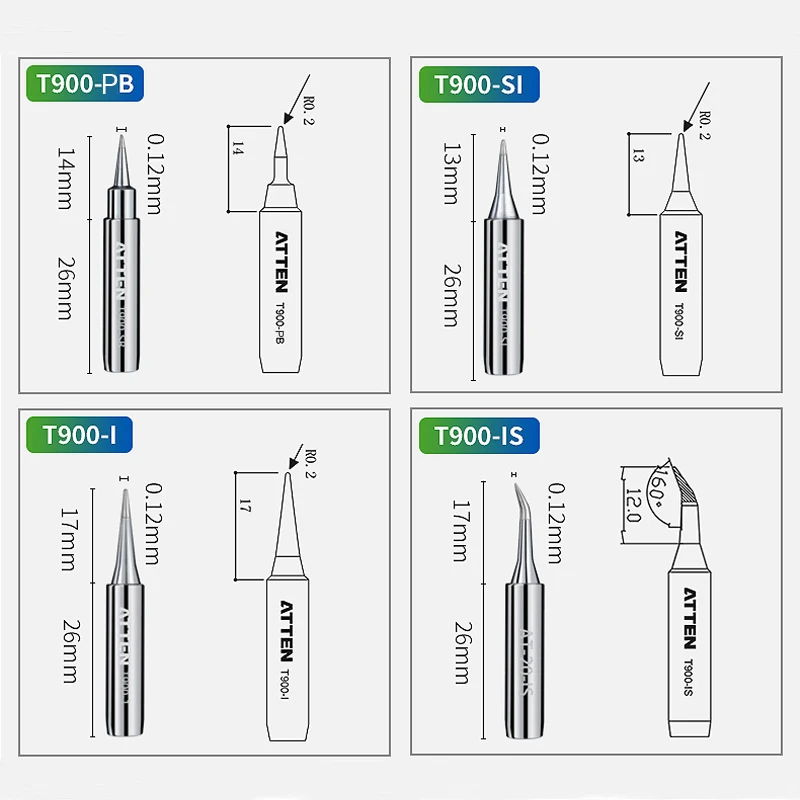 ATTEN Original Authentic T-900 Tip For 936 Solder Station