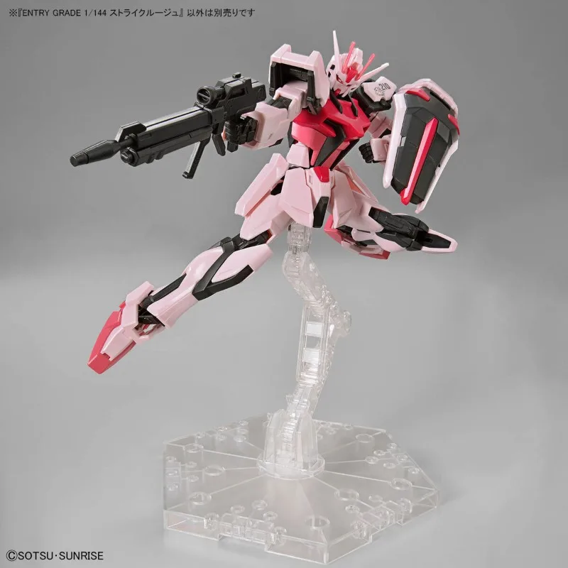 Bandai – combinaison Mobile originale Gundam SEED MBF-02 Strike Rouge, qualité d'entrée 1/144, modèles d'assemblage, figurines d'action, jouets, cadeau