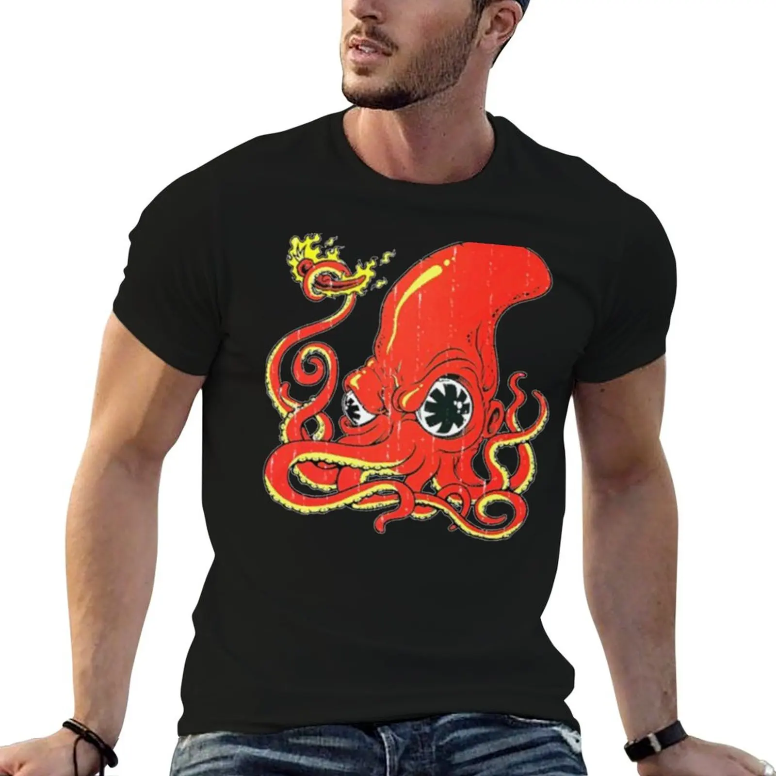 chilli fire T-Shirt Graphic Print Short Sleeve T-Shirt