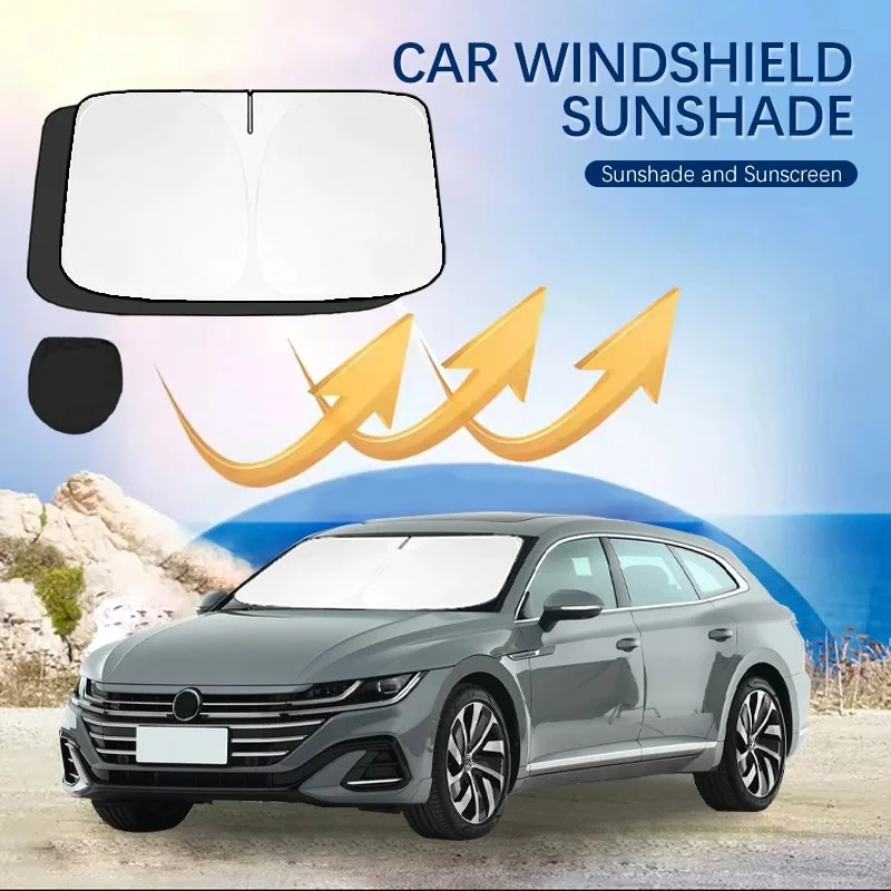 

Car Windshield Sun Shade Covers for Front Window Sunscreen UV Parasol For Volkswagen Arteon R Line VW Summer Car Accessories
