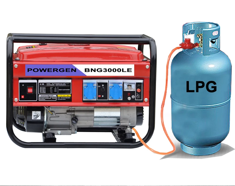 Best Seller!!!  Home use Portable Air-cooled Tri-Fuel Gasoline/LPG/Natural Gas Generator 2KW