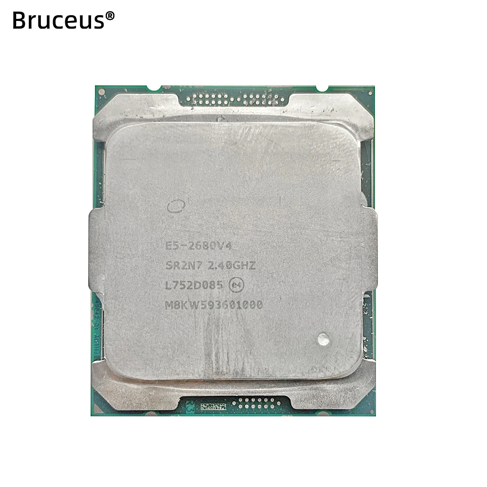 

Used Intel Xeon E5-2680 V4 CPU 2.4GHz 14-Core 28-Thread LGA 2011-3 SR2N7 Processor for Server Workstation Tested Working
