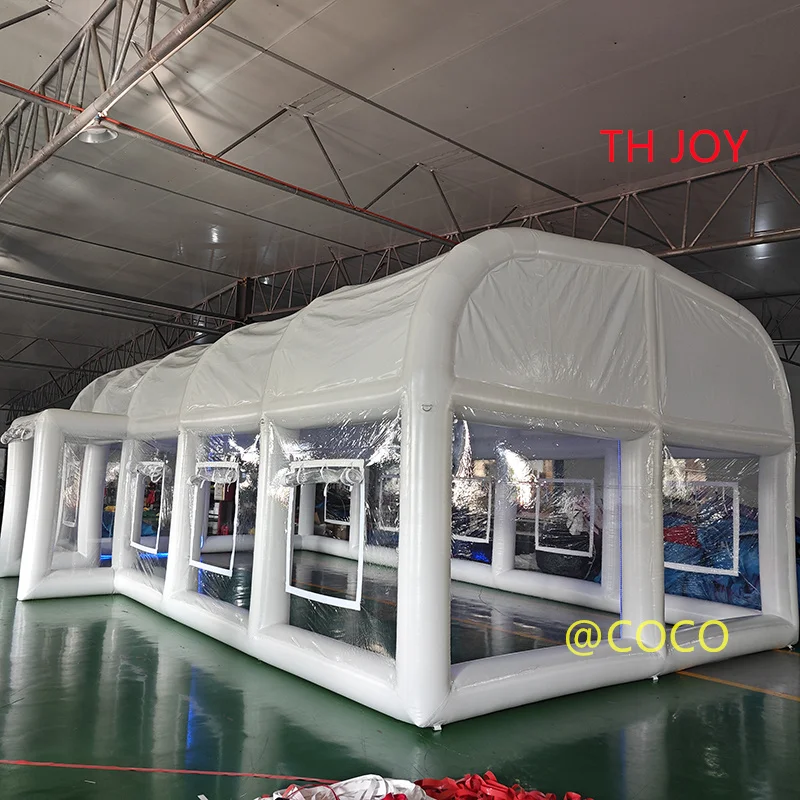 Tenda gonfiabile ermetica all'aperto, tenda di copertura della piscina della tenda della cupola del PVC su misura 10x5m