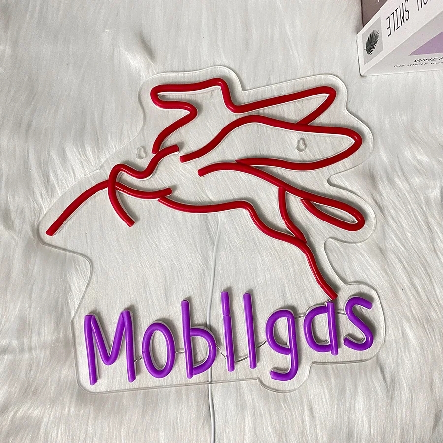 علامة النيون البنزين لمحطة الوقود علامة Led شخصية للرجل Cve النيون تسجيل للمرآب ، متجر إصلاح السيارات ، هدية عيد ميلاد #5