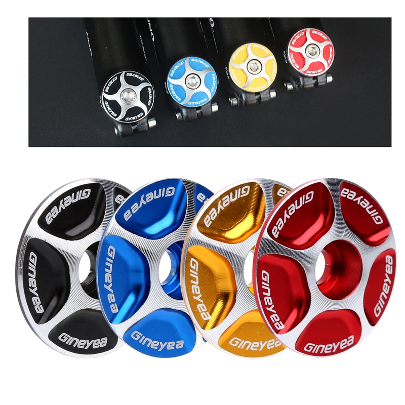 Bike Bicycle Aluminum Alloy Headset Cap New Aluminum Threadless Road MTB Bike Stem Accessories Headset Top Cap Cover