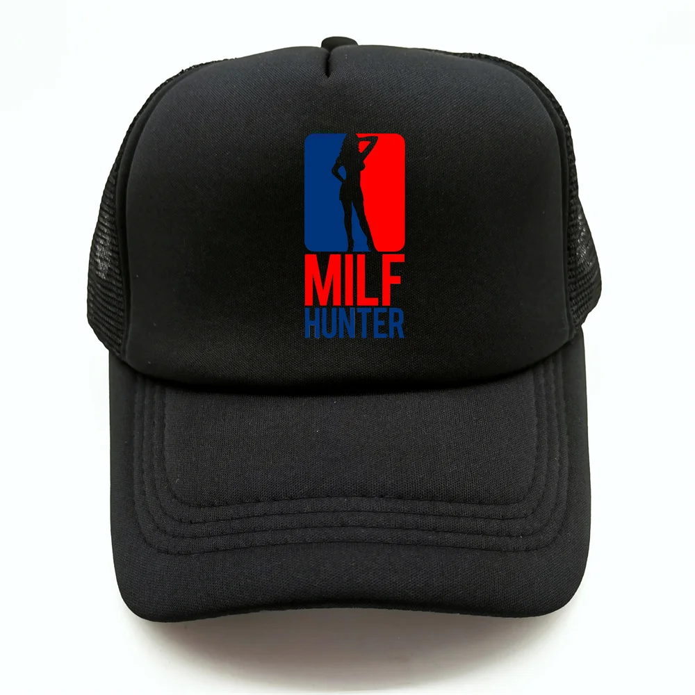 Milf Hunter Baseball Cap Summer Funny Men Trucker Dad Hats Sun Visors Outdoor Caps Birthday Present