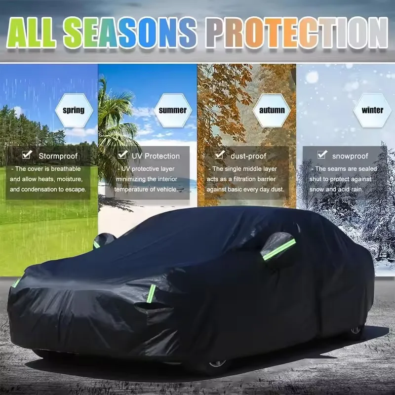 For BMW X3 Outdoor Protection Full Car Cover Snow Cover Sunshade Waterproof Dustproof Exterior Car Accessories - Image 6