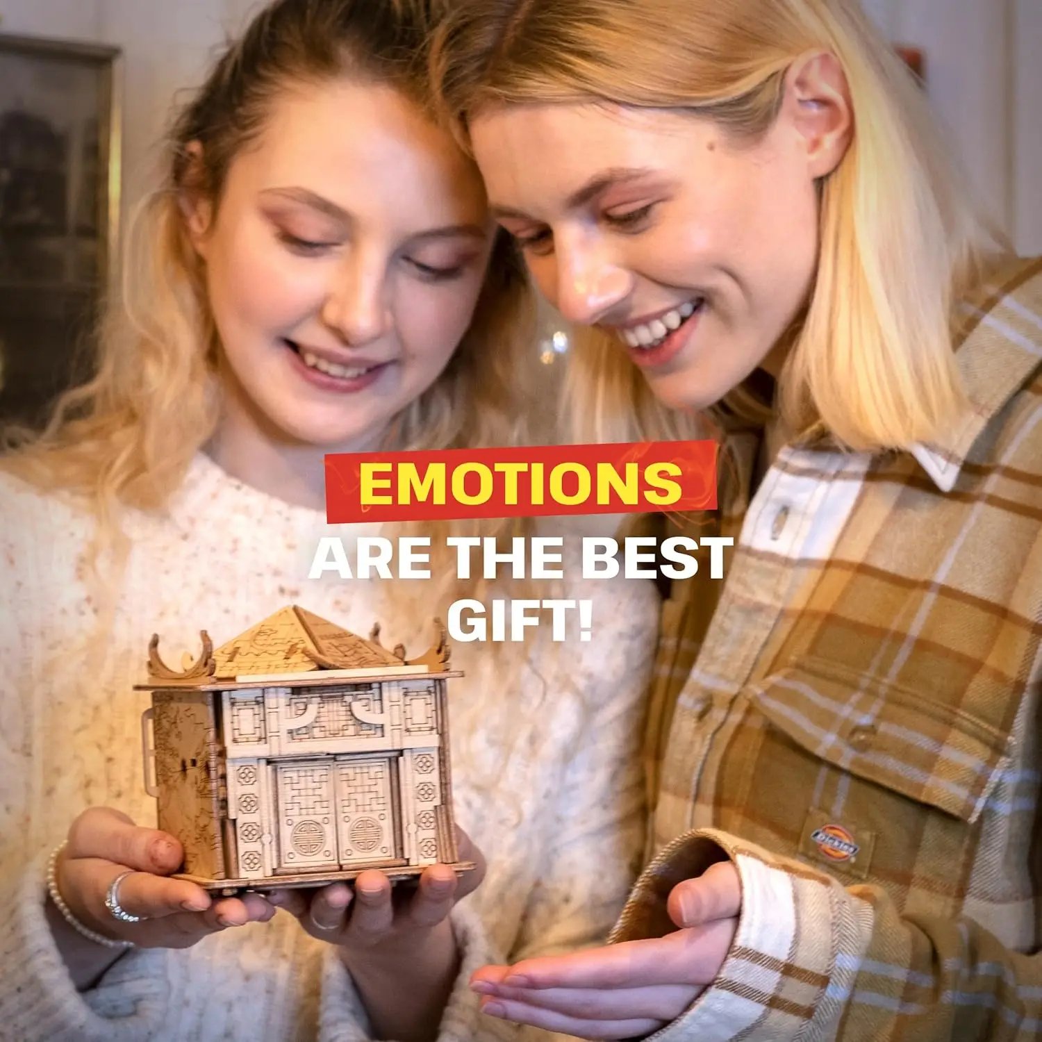 House of Dragon 3D Escape Puzzle Box - Brain Teaser for Adults & Teens - Wooden Escape Room Game with Hidden Compartment