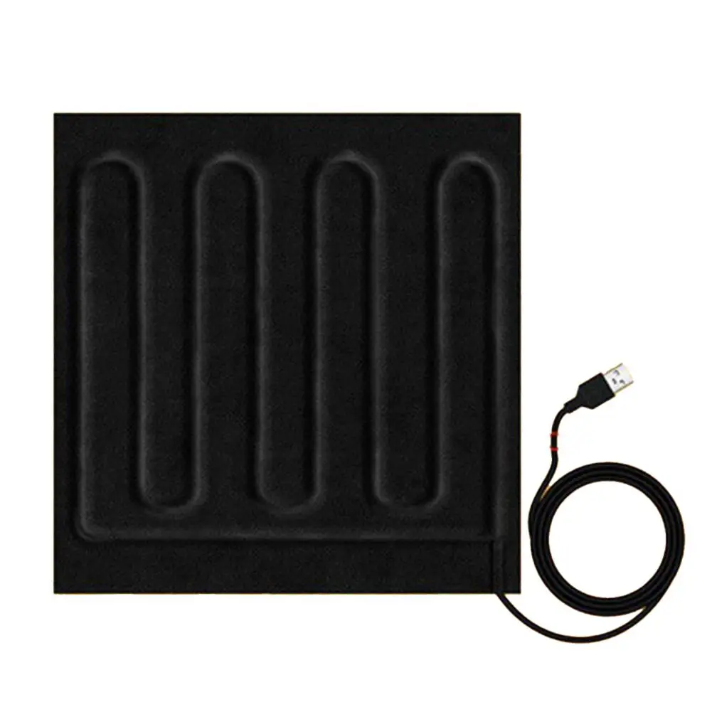 Heated USB Fiber Pad Efficient 5V Blankets Designed to Provide Gentle Heat in Cars Homes or While Traveling Lightly