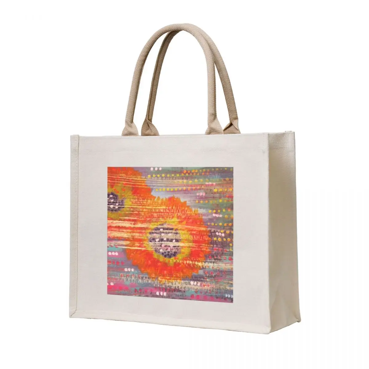 Sunflowers of Time, Acrylic Tote Bag canvas tote bag tote bag woman shopping