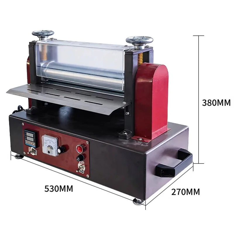 Table heating stripping machine Leather folding press ironing machine Leather stripping machine Shoulder strap flat strip pressi