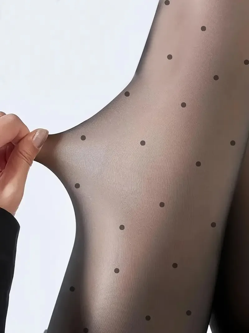 

1 шт., колготки в горошек, женские колготки с эффектом кожи, термочулки, женские зимние флисовые леггинсы, утепленные носки, брюки 2030