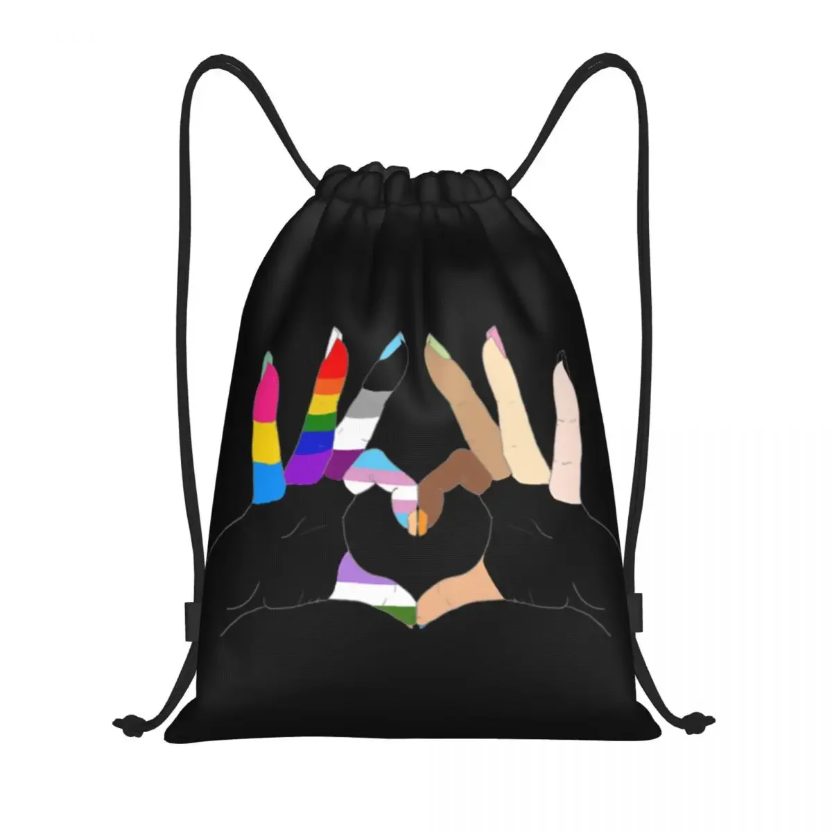 Unity For Black Lives Matters & LGBTQ Portable awstring Bags Backpack Storage Bags Outdoor Sports Traveling Gym Yoga