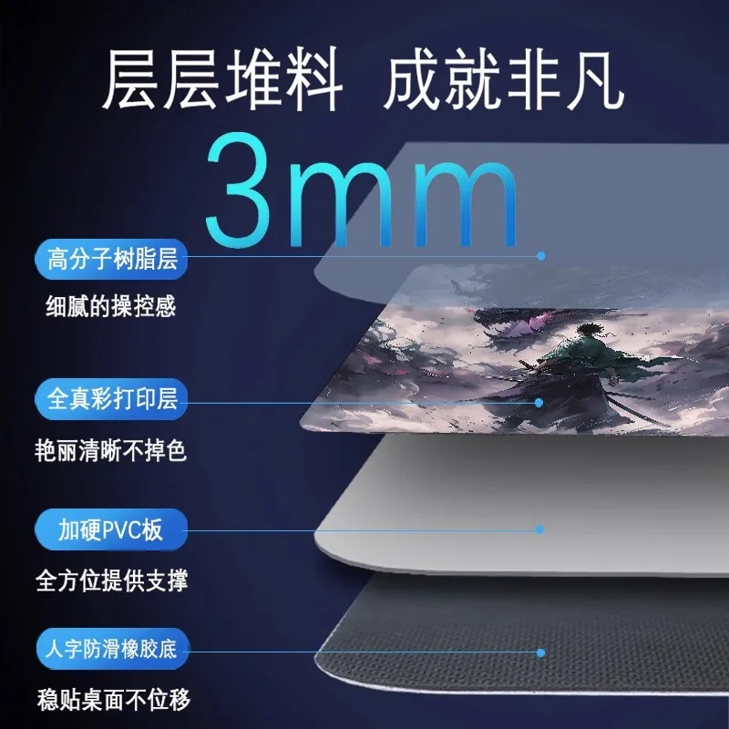 ESports Gaming Mouse Pad Fps Special Ultra Large Fine Rubber Long-lasting Anti Slip Thick Office Desk Computer Desk Pad