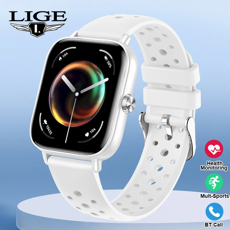 

LIGE New Smart Watch 2025 Wireless Calls Smartwatch Bluetooth Men Women Smartwatches Sports Fitness Bracelet Custom Watch Face