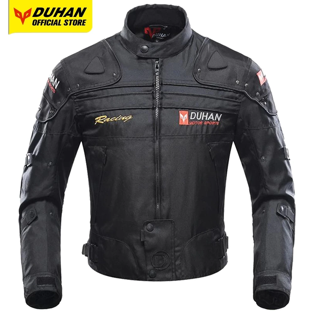 DUHAN Waterproof Motorcycle Jacket  Men\'s Body Protection Motocross Jacket Winter Cold-proof Moto Chaqueta The Four Seasons