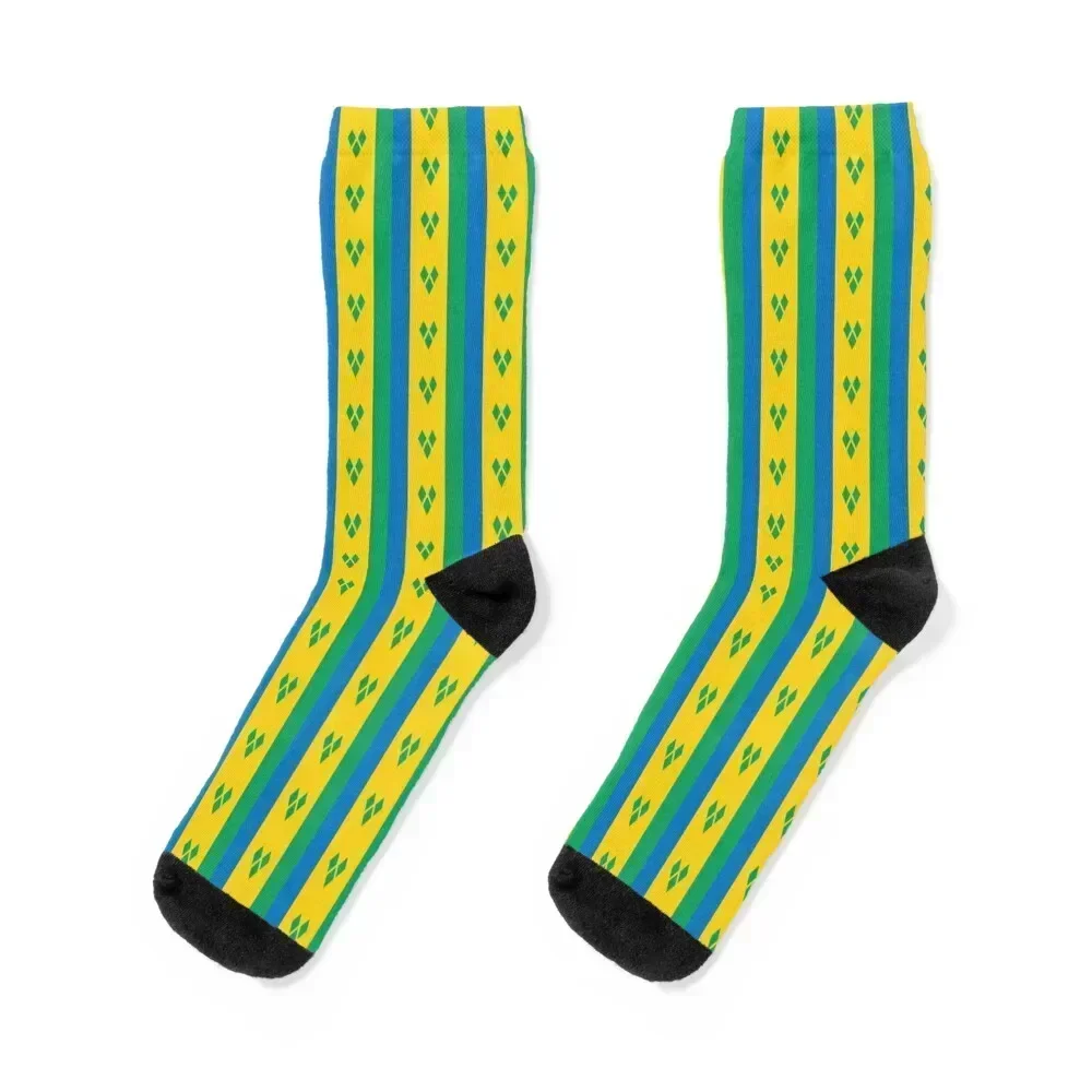 

St. Vincent and The Grenadines National Flag Socks tennis winter thermal snow Rugby Boy Socks Women's