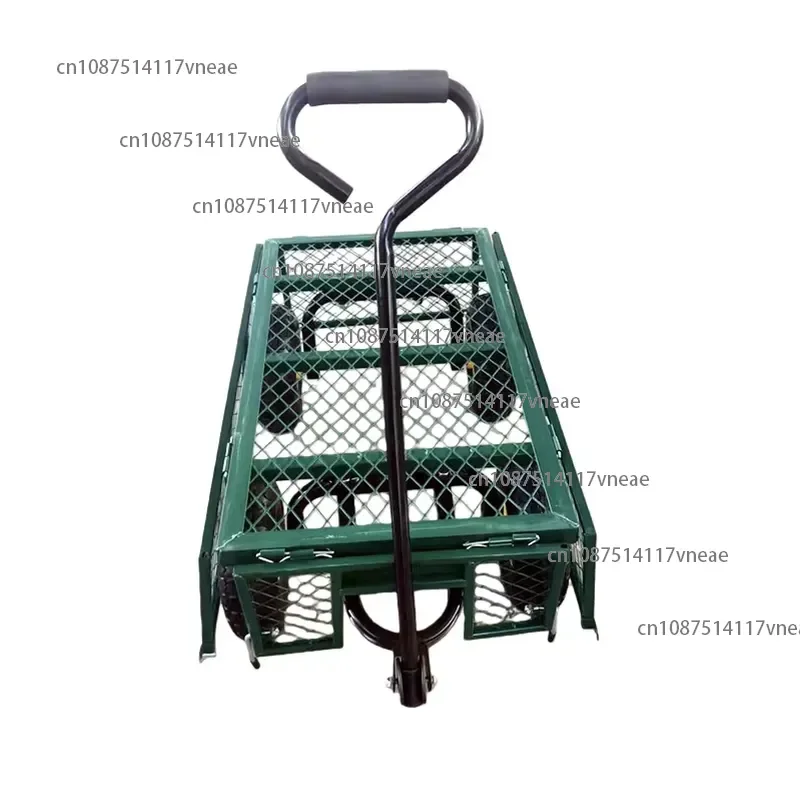Factory Direct Steel Compact Folding Trolley Easy-to-Store Multi-Functional Platform for Tools Outdoor Uses