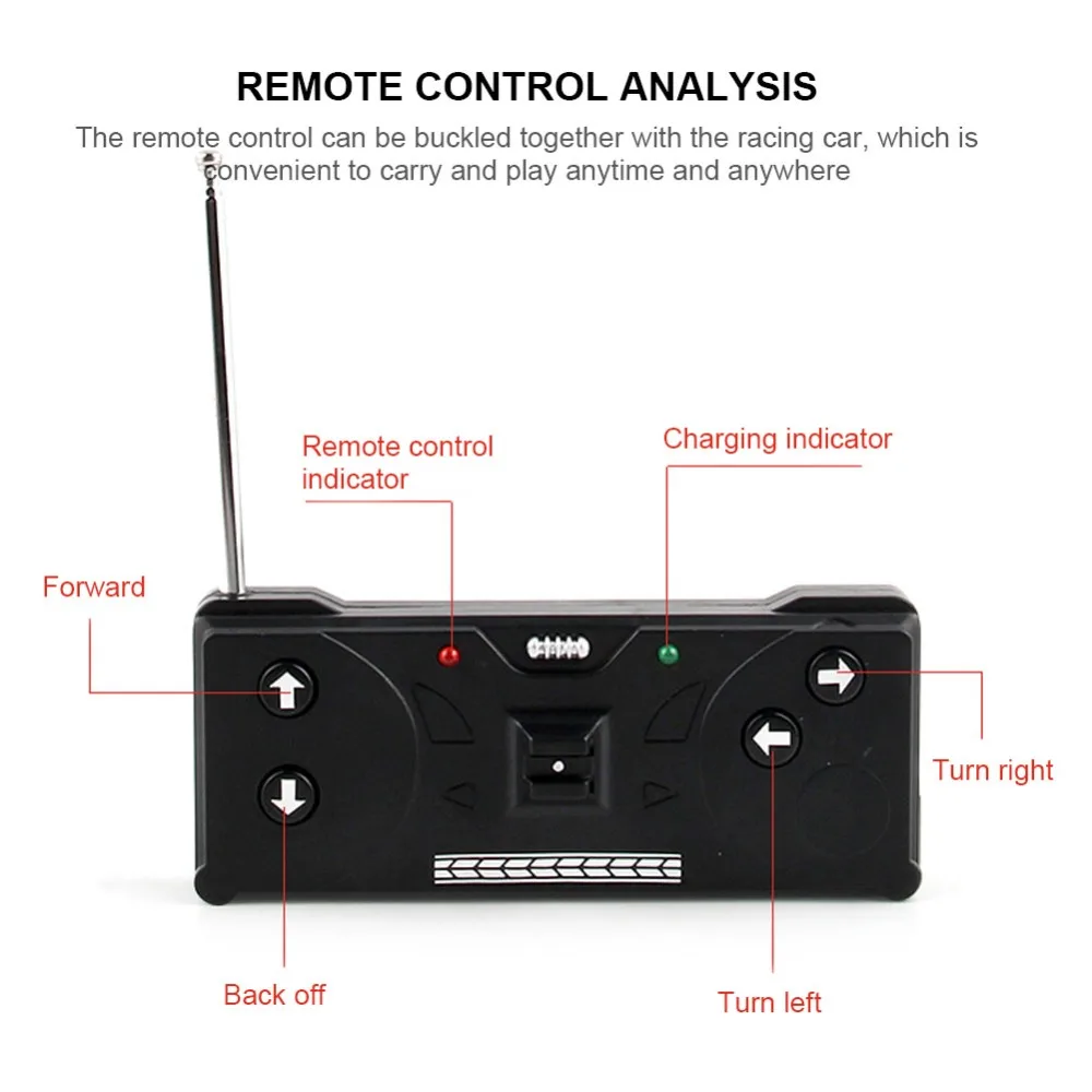 1 Set di illuminazione a batteria in plastica radiocomando Coca-Cola può auto modello di auto giocattolo telecomando da corsa