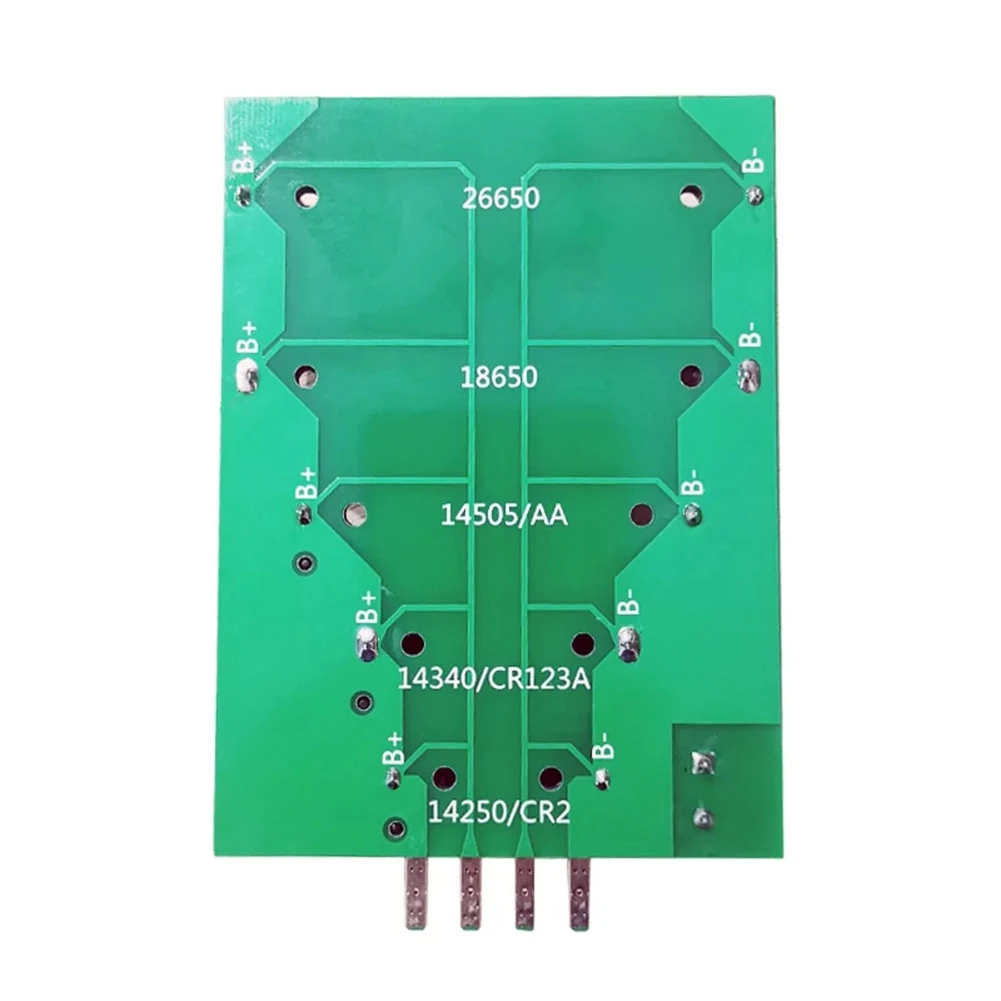 Caja de prueba de batería, Terminal de 4 y 2 cables 18650 26650 14505 14340 1425, caja de almacenamiento de prueba con soporte para DL24P