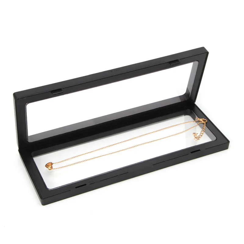 

New 3D Floating Display Case Stands Holder Suspension Storage for Pendant Necklace Bracelet Ring Coin Jewelry Pin Storage