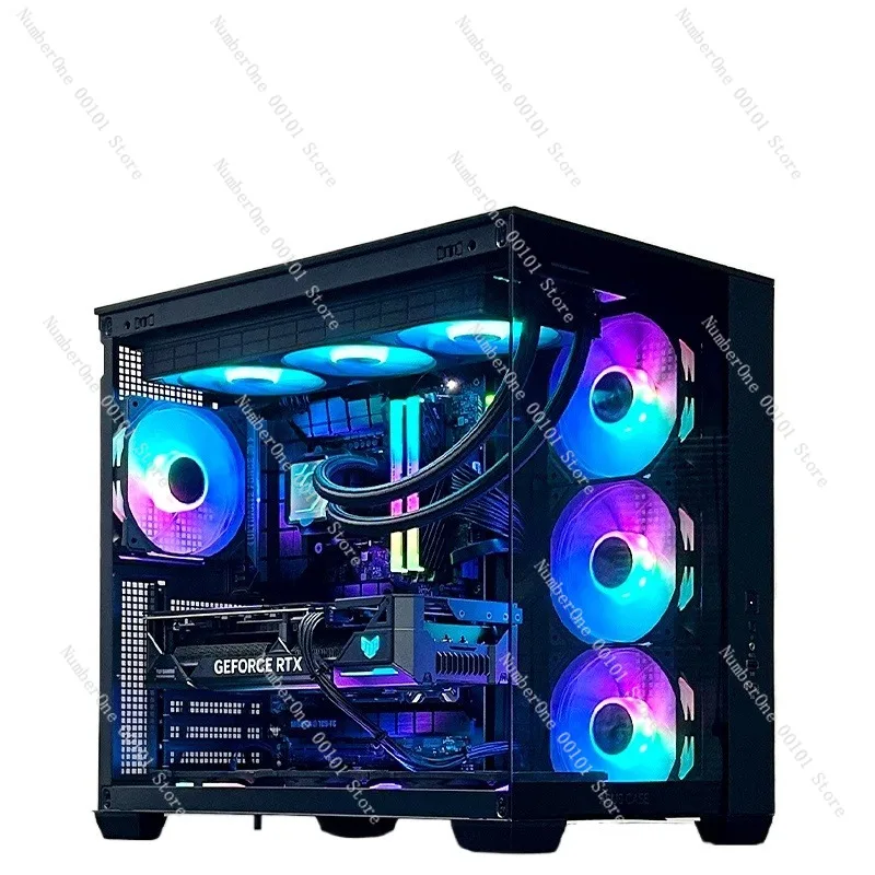 

A02 Series Host Assembly Machine Black Sea View Room i5-12490F/12600KF 4060Ti/4070Ti Graphics Black Myth Wukong Gaming Desktop