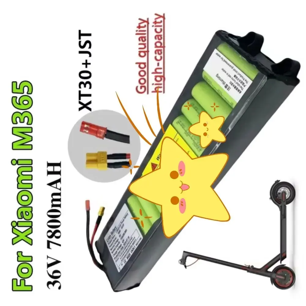 

36V 7800mAh High Capacity 18650 Lithium Battery Pack Built-in BMS for Xiaomi Segway M365 Electric Scooter Replacement Part