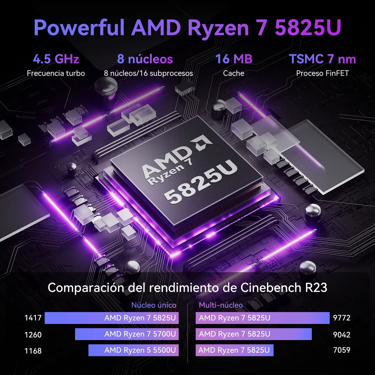 KAMRUI Gaming Laptop 15.6" IPS FHD AMD Ryzen 7 5700U/5825U 16GB DDR4 512GB NVMe SSD Radeon RX Vega 8 Windows 11 PRO Notebook