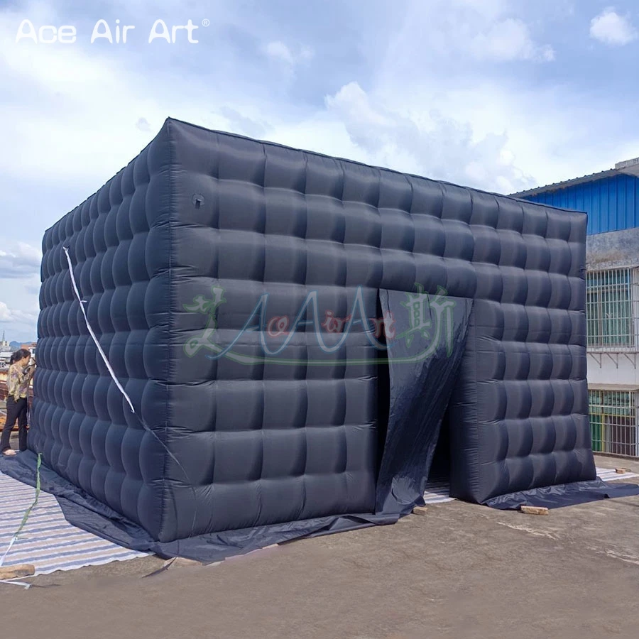 2023 Popular Customized Inflatable Tent Cube Booth Air Blow Square Marquee Movie Shelter With Free Blower On Sale Made In China