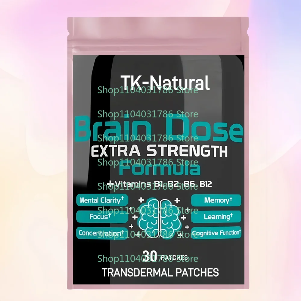 

30 трансдермальных наклеек с ноотропами для мужчин и женщин - поддержка здоровья мозга, улучшение когнитивной активности и памяти