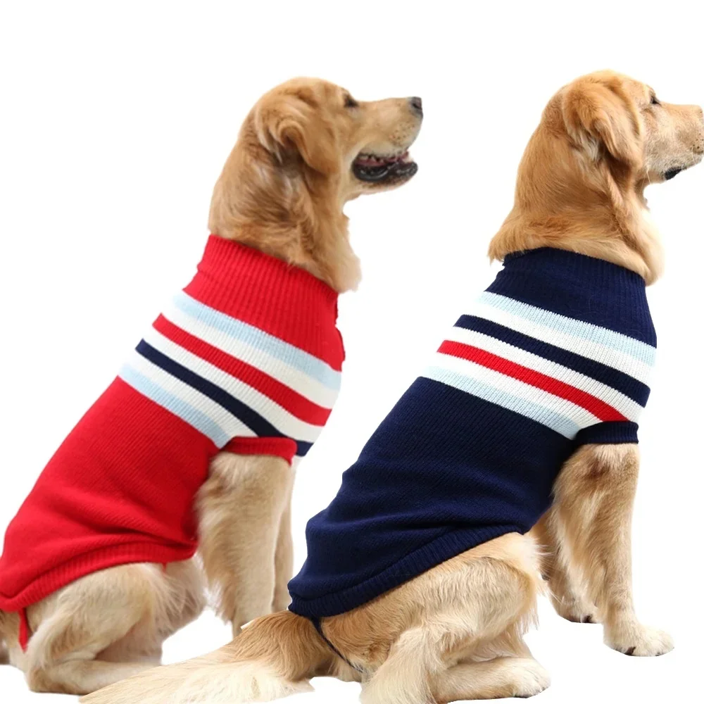 

New Pet Clothes Autumn And Winter Warm Sweater Dog Clothes For Teddy Husky Labrador Golden Retriever Medium large dog Sweater