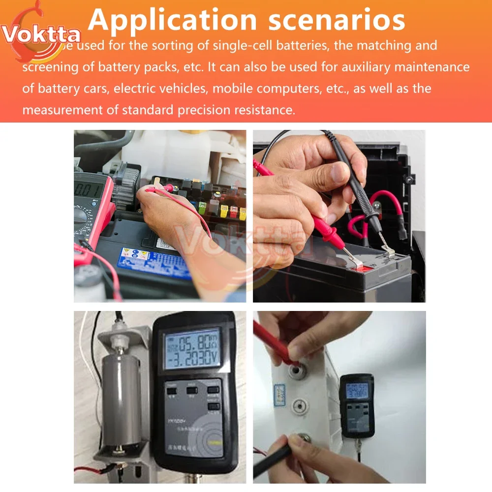 18650 Lithium Battery Voltage Internal Resistance Tester High-end Probe RC3563 YR1030+ YR1035+ High-precision Battery Test Tool