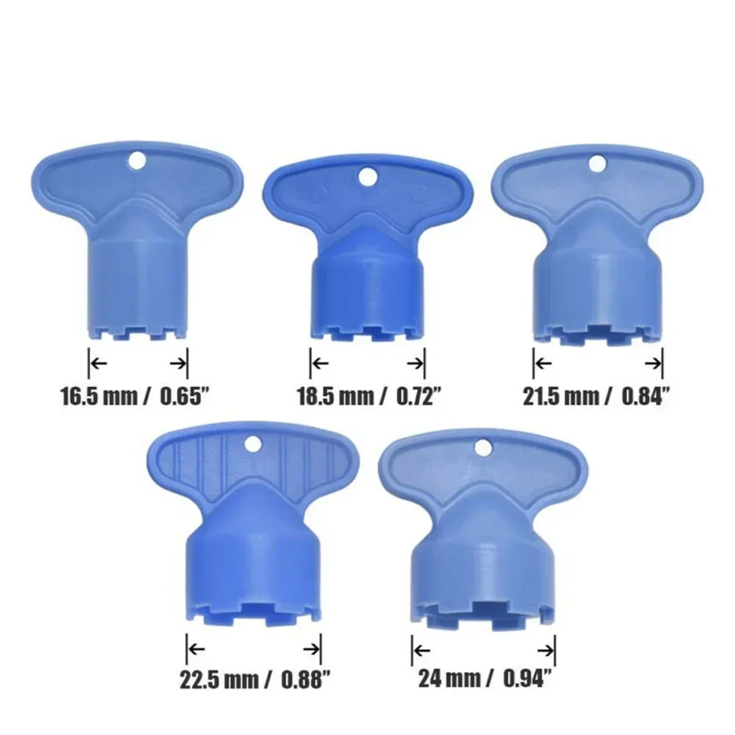 Faucet Faucet Aerator Key Aerator Key 5 Sizes New 5Pcs Parts 5pcs/Set ABS Sink Accessories Tool Blue Water Faucet