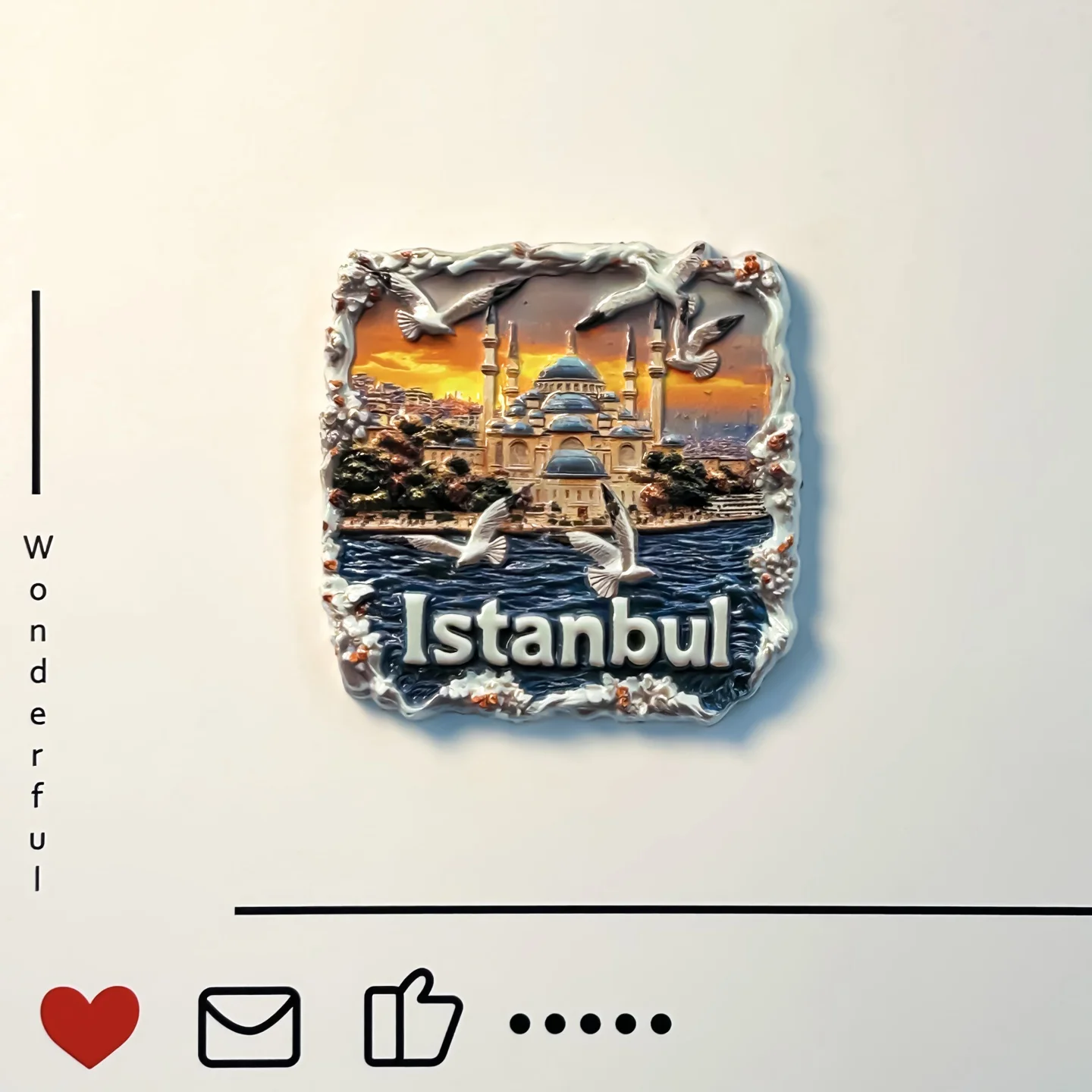 Turkiye, city tourism, Kapadochia, souvenirs, Istanbul, creativity, hot air balloon, modeling, refrigerator sticker