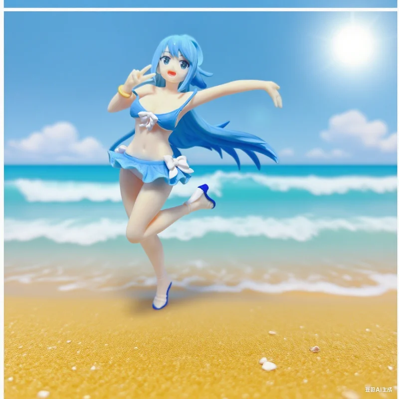 

Konosuba: God'S Blessing On This Wonderful World! Swimsuit Aqua Figure Model Toys Collection Ornaments Anime Peripheral Gifts
