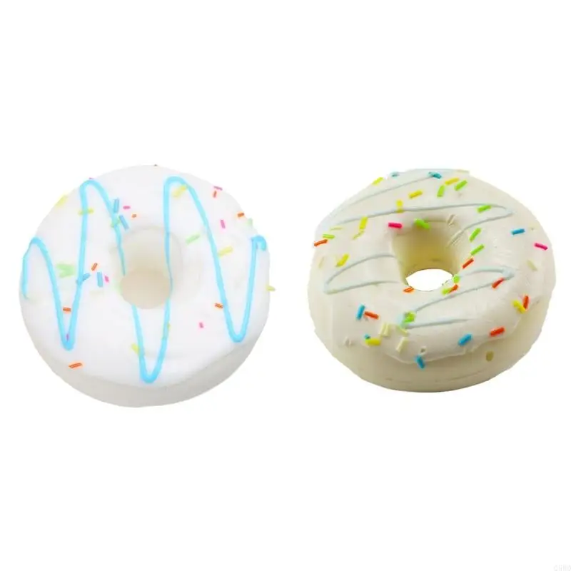 Q5WD Artificial Donuts Model Simulation PU Donut Bread Photography Props for Stress Relief Slow Fake Fun Ornament