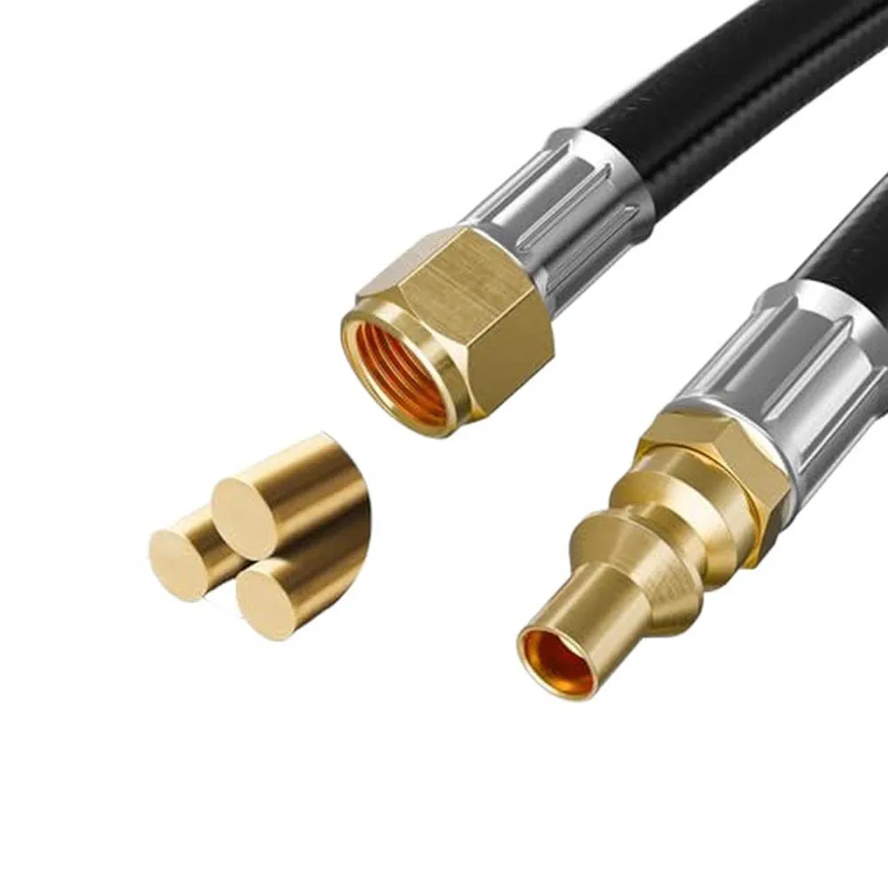 15FT Quick Connect Propane Hose for RV and Portable For Grills with Flame Retardant PVC for triple Layer Construction