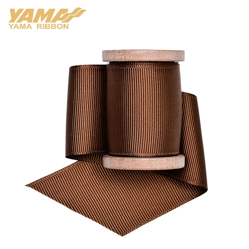 YAMA Brown Serie 9 16 25 38 mm 100yards/lot Grosgrain Ribbon for Gift Diy Dress Wedding Decoration Craft Wrapping Ribbons