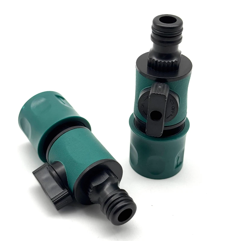 

Соединитель шланга с переключающим клапаном Быстроразъемные соединения для шланга равного диаметра 16 мм для полива Переходник для ирригационного шланга
