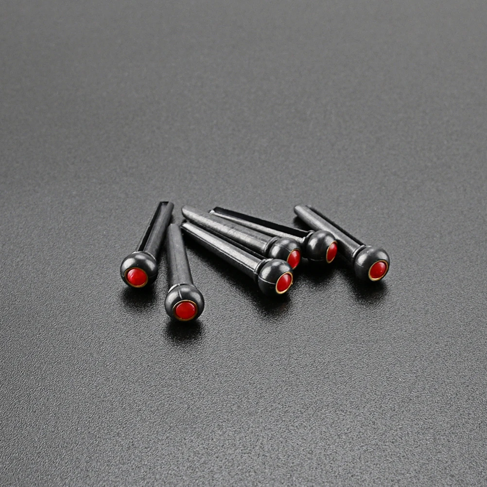 

6 Pcs Guitar String Pegs Durable Plastic Replacement Bridge Pins Accessories Lightweight Practical Gift Smooth Safe Guitar Parts